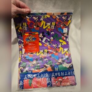 Cleo Vintage Disney's 1996 Mickey's Stuff for Kids Gift Wrap Wrapping Paper